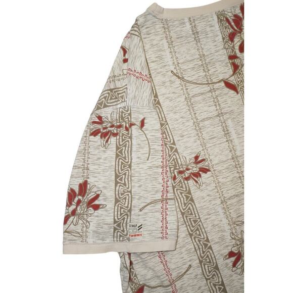 Vintage Tommy Jeans Floral Stripe Tee – Made in Indonesia - Picture 5 of 6